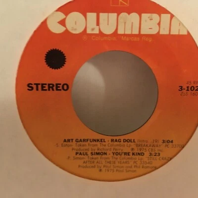SIMON & GARFUNKEL   45  SINGLE   ,MY LITTLE TOWN / RAG DOLL/ YOU,RE KIND - Image 1 of 2