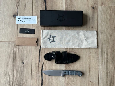 FoxKnives Messer FX-103 MB Fahrtenmesser Niolox Stahl Micartagriff LederscheideV - Bild 1 von 4