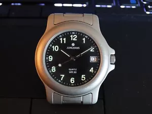 JUNGHANS Military Titanium Date WR5ATM, Quartz, Leuchtindizes, Ø37,5mm, sehr gut - Bild 1 von 7