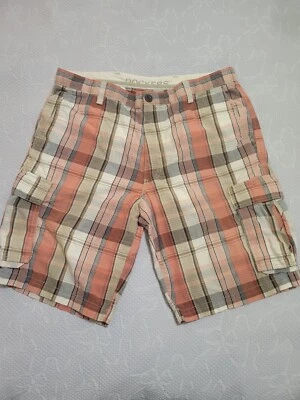 Pantalones cortos cargo Dockers para hombre 36 X 10 patrón a cuadros Foto 1 de 4