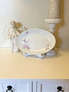 GOLDEN ROSE FINE CHINA OF JAPAN MS Oval Plates Size 10" chic Cottage - Picture 1 of 8