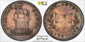 1811 Great Britain Middlesex London 6 Pence Token Dalton-33 Charing Cross AU-58 - Picture 1 of 1