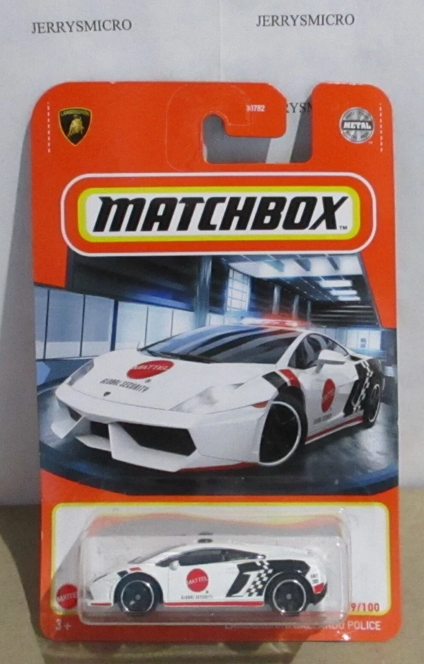 MATCHBOX CITY SERIES LAMBORGHINI GALLARDO LP560-4 POLIZIA IN WHITE #69/100 - Image 1 of 1