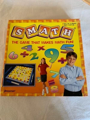 SMATH Pressman Math Scrabble Game Math Facts Fun Game Night - Image 1 of 4