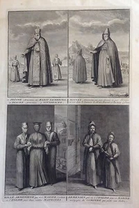 ARMENIA, CEREMONIAS,grabado original de Bernard Picard, 1772 - Imagen 1 de 1