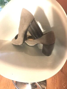 Nine West Gray Suede new stile shoes sz 7,5 - Picture 1 of 12