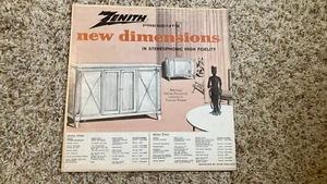 Zenith Presents New Dimensions In Stereophonic High Fidelity. XSV65596. G+ - Picture 1 of 4