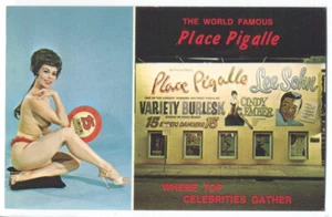 PLACE PIGALLE BURLESK & Akt - MIAMI BEACH FL ca1950er Postkarte - selten - Bild 1 von 2