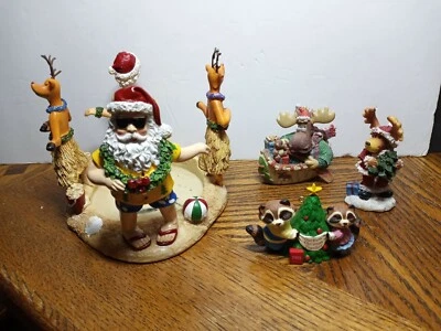 Candelabro y adornos Yankee Candle Xmas Mr & Mrs Claus and Reindeer Foto 1 de 4