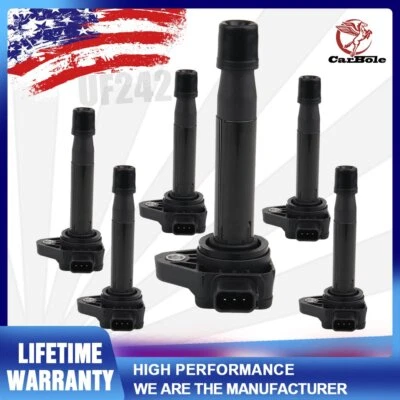 Juego de 6 bobinas de encendido para 99-09 Honda Acura V6 3.0/3.2/3.5L UF242 US Stock Foto 1 de 4