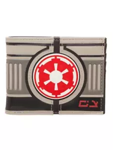 PORTAFOGLIO BIPIEGHEVOLE UFFICIALE STAR WARS SIMBOLO GALATTICO DELL'IMPERO AT-AT - Foto 1 di 3