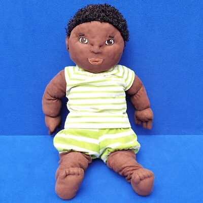 IKEA LEKKAMRAT STOFFPUPPE DUNKELHÄUTIG DOLL PUPPE SCHLENKER SCHWARZE HAARE - Bild 1 von 2