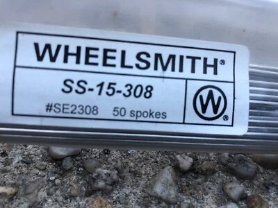 Wheelsmith SS15-308mm Silver spokes Pack Of 50 - Image 1 of 4