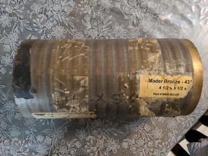 Mader Lager Bronze MBR BCJ634 Bronze Gleitlager 4,5x5,5x10 Zoll  - Bild 1 von 9