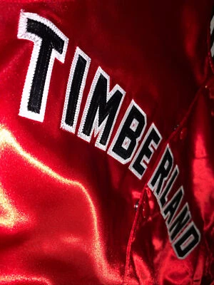Chaqueta MITCHELL & NESS TIMBERLAND Color Bloqueado LIGERO ROJO SATINADO Foto 1 de 4