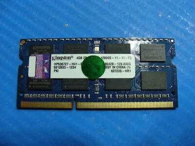HP m6-1125dx Kingston 4GB 2Rx8 PC3-12800S SO-DIMM Memory RAM HP536727-H41-ELD - Image 1 of 2