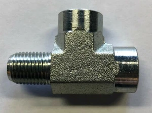 5602-02-02-02 Hydraulic, Fitting, MP - FP - FP TEE - Picture 1 of 12