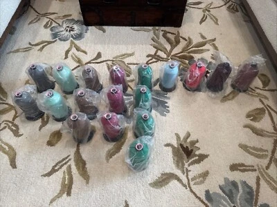 Industrial Sewing Thread Spool 6000 Yards Lot Of 18 American Efird & New Bedford - Image 1 of 4