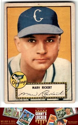 1952 Topps Marv Rickert #50 Chicago White Sox - Image 1 of 2