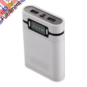 5V/2.5A 2 USB Ports 2000-12000mAh Power Bank DIY Case For 4*18650 Battery d - Picture 1 of 9