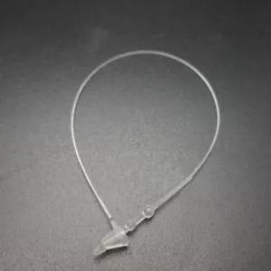 1000x Garment Hang Tag String Snap Lock Fastener Plastic Price Label Tagging UK - Bild 1 von 4