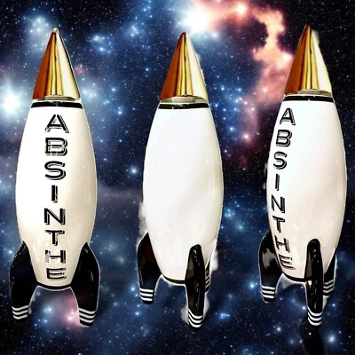 Decanter Rocket Absinthe Jonathan Adler x1 BRAND NEW £225.00 RRP Foot FLAW - Image 1 of 4