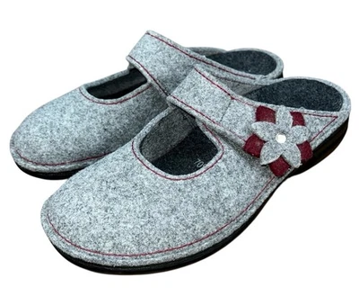 Finn Comfort Women's Arlberg 70% Wool Slide-in Mule Shoes Grey Size 37 US 6 6.5 - Image 1 of 4