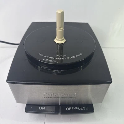 Cuisinart Custom 14Cup Food Processor DFP-14BC Black Stainless Base Only Tested - Image 1 of 4