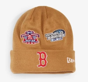 Sombrero tejido puño parche campeón serie mundial New Era Boston Red Sox - Imagen 1 de 9