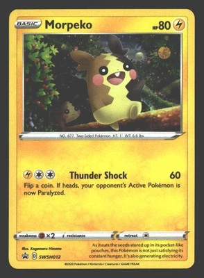 Morpeko SWSH: Sword & Shield Promo Cards #SWSH012 Pokemon Holo - Image 1 of 2