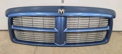 03 04 05 Dodge Ram 1500 2002 fabricante de equipos originales parrilla delantera pintada azul cromo inserto Foto 1 de 4