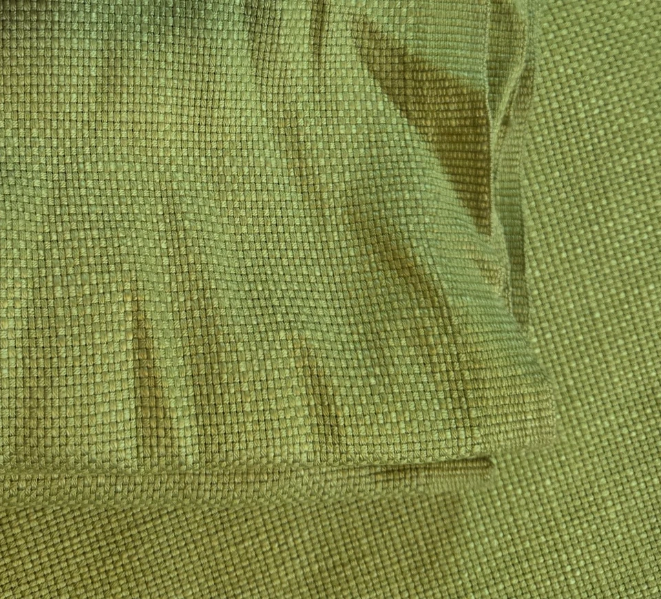 HEAVY LINEN COTTON FABRIC SOFA CHAIR UPHOLSTERY 60" x 12 yards Bright Green - Image 1 of 4