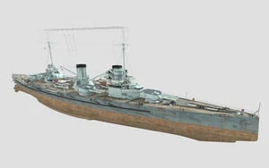 3D Printed Kit 1/350 German SMS Moltke Battlecruiser (full hull) - Bild 1 von 1