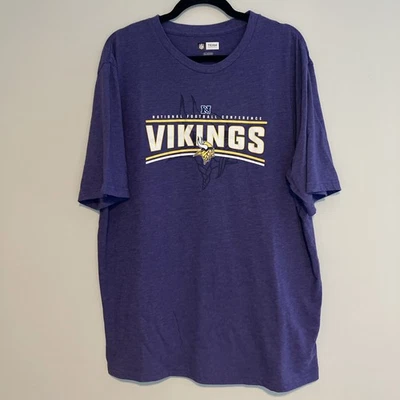 Ropa del equipo de la NFL Minnesota Vikings Hombres XL Camiseta Púrpura Blanco Dorado Logo ¡SUAVE! Foto 1 de 4