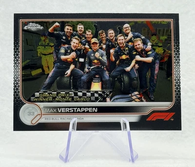 Max Verstappen 2022 Topps Chrome F1 Grand Prix Winner #155 Red Bull Racing - Image 1 of 2