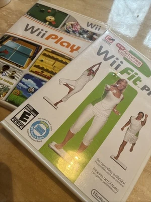 LOT NINTENDO WII Console UNTESTED, USB, WiiPlay, Wii Fit Plus, 2 MLB GAMES - Image 1 of 4