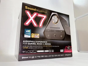 CREATIVE Sound Blaster X7 USB DAC with Bluetooth Headphone Amplifier Working - Afbeelding 1 van 7