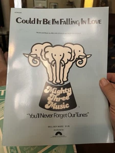H 1973 THE SPINNERS sweet soul Sheet Music COULD IT BE I’M FALLING IN LOVE - Picture 1 of 2
