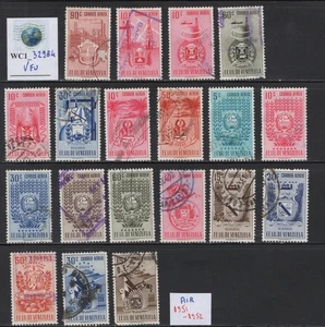 WC1_32984 VENEZUELA. Buntes Lot Luftmarken 1951-52. Gebraucht - Bild 1 von 1