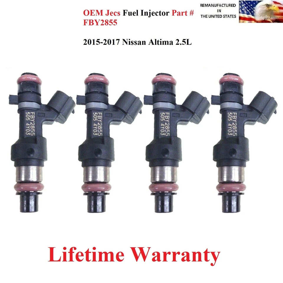 Best Upgrade   OEM 4X Jecs Fuel Injectors For 2017 NISSAN ALTIMA 2.5L FBY2855 - Image 1 of 1