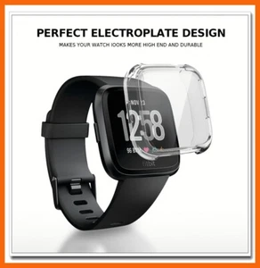 For Fitbit Versa 2/ 3 Screen Protector Soft TPU Silicone Shell Frame Case Cove - Picture 1 of 15