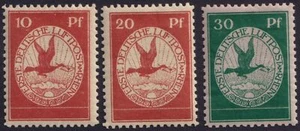 Deutsches Reich 1912 Flugpost Rhein-Main Mi.-Nr. I-III ungebraucht [62589 - Bild 1 von 2