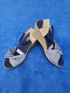 Damen Sandalen offene Sommer Schuhe Keilabsatz Sandalette Gr. 38 Neu Toxx (1012) - Bild 1 von 14