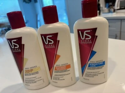 VIDAL Sassoon Pro Series Conditioners ( Lot Of 3 ) 12 oz. Discontinued. - Image 1 of 4