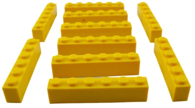 Lego 10 Stück gelbe Steine 1x6 Stein in gelb (3009) City Basics Bausteine Neu  - Bild 1 von 4