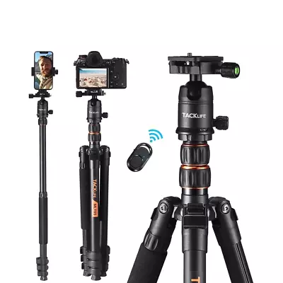 TACKLIFE 81-inch Camera Tripod for DSLR, Aluminum Tripod - Image 1 of 4