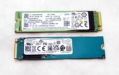 Lot Of 3 Solid State Drive PM9B1 MVMe BC711 256GB Samsung SK hynix KIOXIA - Imagem 1 de 4