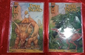 Lot of 2 DINO ISLAND #1 & #2 of 2 By Jim Lawson Mirage Comic Books Dinosaur  - Picture 1 of 10