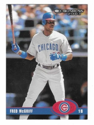 FRED McGRIFF 2003 Donruss Baseball  # 249 Chicago Cubs HOF NM - MT - Image 1 of 2