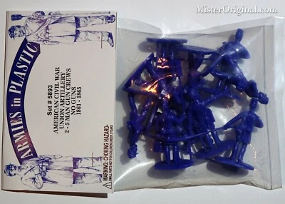 Armies in Plastic American Civil War Union Artillery Gun Crews Kepis 1/32 54mm - Image 1 of 3